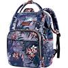 VANKEAN Zaino porta PC 15,6 Pollici, Zaino donna/uomo, Laptop Zaino Multitasche Universita, Zaino per Computer per Viaggi/Affari/Scuola/Ufficio, Colorazione