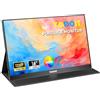 Yodoit - Monitor portatile 16", 1920 x 1200, FHD, schermo IPS, display 16:10 con USB tipo C e altoparlanti integrati, con Smart Cover, compatibile con PC, laptop, MacBook, Xbox