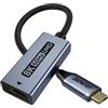 BENFEI Adattatore USB C a HDMI 2.1 8K@60Hz/4K@240Hz [Guscio in alluminio, Nylon intrecciato] Compatibile con iPhone 15/16 Pro/Max, MacBook Pro/Air 2023, iPad Pro, Surface Book 2 Altro