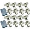 GEFONG 105 Gradi Battuta Interna Cerniere Idrauliche 35 mm con Ammortizzatore Soft Close Cerniera Silenziosa per Ante di Armadi e Mobiletti da Cucina Confezione da 8 Pezzi