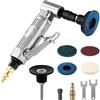 QWORK® Smerigliatrice ad aria compressa angolare 90° - Alta velocità fino a 12000 giri/min - Disco di sabbia 50 mm - Attacco rapido 1/4 - per lucidatura e smerigliatura di precision