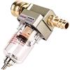Nizirioo Filtro Aria Compressa, Pressione Aria Separatore Acqua, 1/4 Filtro Aria Regolatore Compressore, Eparatore Olio-acqua Scarico Semiautomatico con Attacco Rapido para Filtro de Compresor