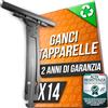 Assure Aura Pack14 Ganci Tapparella in Plastica Resistente con Rinforzo in Acciaio Zincato - Ricambi per Tapparelle Avvolgibili Manuali in PVC o Alluminio - Facili da Montare - Elevata compatibilità (14)