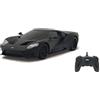 Jamara 405157 - Ford GT 1:24 nero opaco - Luci LED, Licenza ufficiale, Velocità 7 Km/h