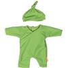 Miniland - Vestiti per Bambola da 32 cm, Accessorio di Abbigliamento per Bambole, Pigiama con Cappello (Verde)
