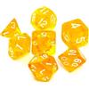 Asmodee, Set di dadi RPG - Cristallo - Giallo
