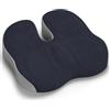 Juspota Cuscino Sedia Ufficio, Cuscino Ortopedico Seduta per Coccige, Memory Foam Cuscino Ergonomico Sedia Ufficio, Alleviare il Dolore Cuscino per Sedia per Ufficio Auto Gaming - Grigio Scuro