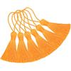 Makhry 20 piccole nappe di filo setoso fatte a mano da 4,3 pollici con laccio di cordone da 2 pollici e piccolo nodo cinese per orecchini, souvenir, segnalibri, accessorio per artigianato