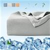 Luxear Coperta rinfrescante in fibra di bambù, 150 x 200 cm, autorinfrescante, coperta estiva Arc-Chill, con fibre di raffreddamento Q-Max 0,34, per letto, divano, bambino, colore: grigio
