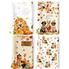 Arquiel Set di 4 Strofinacci Cucina Autunno Canovacci Cotone 100% Assorbente Regali di Vacanza per Cucina 48 cm x 70 cm