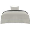 Utopia Bedding Copripiumino Singolo - Microfibra Copripiumino 135x200cm + Federa 50x75cm - Grigio Scuro/Grigio Chiaro