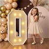 Mixifox 90cm Giallo Numeri Luminosi,10 20 30Anni Decorazioni,Decorazioni Compleanno,Numero Grande con LED,Decorazioni Festa Nozze 10 20 30 Anniversario,Numeri Luminosi Giganti Compleanno,Numero 0