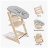 Stokke Pack seggiolone Tripp Trapp® Naturale sedia + babyset + newborn set Grigio - personalizzabile - Stokke®
