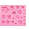 Rayibuir Stampo in silicone per fondente a forma di rose con 21 rose a forma di cavità per torte e cupcake, per cioccolatini fatti a mano, per dolci fai da te