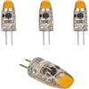 PB-Versand 3 lampadine LED G4 da 1,1 W, 12 V/24 V (10-30 Volt), dimmerabili