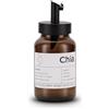 Koffs Design Zuccheriera con dosatore in acciaio inox - spargitore stampabile individualmente per zucchero, semi, condimenti per cereali - moderna zuccheriera in vetro con protezione UV - Chia 200 ml