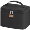 Lifewit 9L Borsa Termica Porta Pranzo, Borsa Frigo Piccola Pranzo Ufficio, Lunch Bag per Uomo e Donna, Borsetta Porta Pranzo con Manico per Picnic, Lavoro, Ufficio, Scuola, Nero