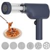 Kamanan Macchina per Pasta Elettrica,40W Ricaricabile Macchina per la Pasta Fresca,1500mAh Macchina per la Pasta Elettrica Portatile,Efficiente Macchina per Tagliatelle di Piccole Dimensioni (Blu)