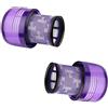 Wessper Sillar 2 Filtri di Ricambio Compatibili con Dyson V11 V15 SV14, Filtro HEPA Lavabile 970013-02 per Absolute Animal Total Clean, Accessorio per Aspirapolvere Viola