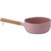 Fdit Pentola, Pentola per Latte in Lega di Alluminio a Riscaldamento Rapido con Rivestimento Antiaderente Pentola per Pasta (Rosa senza coperchio)