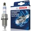 Bosch FR8DPP33 (+45) Candele Di Accensione Bosch Double Platinum - Confezione Da 4 - Per un'Accensione del Motore Affidabile e Lunga Vita Utile - con un Design Resistente