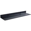 AJINGELA Mensola sospesa in metallo, montaggio a parete, per bagno, salvaspazio, antiruggine, extra forte, 20 cm, colore: nero
