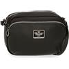 Pepe Jeans Christine Borsa a tracolla Nero 21,5 x 15 x 5 cm Poliestere con dettagli in pelle sintetica by Joumma Bags, Nero, Taglia unica, Borsa a tracolla