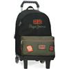 Pepe Jeans Ponder Zaino Scuola, Blu, Bretelle regolabili per un comodo trasporto, vari scomparti, Joumma Bags, Nero, Taglia unica, Zaino 44 + carrello