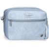 Pepe Jeans Jana, zaini casual, borse da viaggio, blu e beige, realizzati in poliestere e con dettagli in pelle sintetica, di Joumma Bags