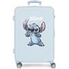 Disney Joumma Disney Stitch Naughty Valigia media blu 46 x 65 x 23 cm Rigido 2,62 kg Chiusura a combinazione laterale ABS 2,62 kg 56LExtensible, blu, Taglia unica, Valigia media