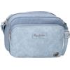 Pepe Jeans Jana, zaini casual, borse da viaggio, blu e beige, realizzati in poliestere e con dettagli in pelle sintetica, di Joumma Bags