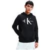 Calvin Klein Core Monologo Hoodie J30J320934, Felpe con Cappuccio Uomo, Nero (CK Black), XXL