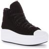Converse Chuck Taylor All Star Move Platform Sherpa Sneaker Nera da Donna A05518C