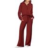 Generico Tuta Donna Sportiva Leggera Invernale Tute Da Palestra Comode Casual Felpa Con Zip Senza Cappuccio E Pantaloni Sportiva Completa Set Oversize Moda Completo Due Pezzi Casa Yoga Running