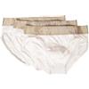 Calvin Klein Slip Uomo CK 3 Pezzi Elastico a Vista Microfibra Mutande Articolo NB2306O Hip Brief 3PK, 100 Bianco - White, M