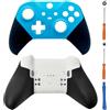 Hzxkqmil Guscio Anteriore e Posteriore Alloggiamento di Ricambio Custodia di Copertura Personalizzata Accessori per Xbox Elite Controller Series 2, Blu Chiaro + Bianco