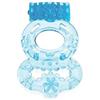 Evolved Novelties Shots Toys Anello Fallico Vibrante Doppio, Blu