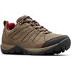 Columbia REDMOND V2, Scarpe da hiking impermeabili, Donna, Beige/Rosso (Pebble, Beet), 40.5 EU