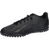adidas X Crazyfast.4 Turf Boots, Scarpe da Calcio Unisex-Adulto, Core Black/Core Black/Core Black, 46 EU