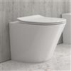 kamalu vaso filo muro con sistema soft-close senza brida | klea-tf