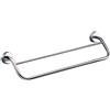 kamalu porta salviette barra doppia 50 cm in acciaio inox lucido | monde-c