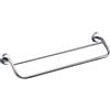 kamalu portsalviette con doppia barra 60 cm in acciaio inox lucido | monde-c