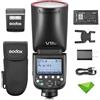 Godox V1 V1Pro C Flash per fotocamera Canon TTL Speedlight, 1/8000 HSS 500 flash a piena potenza, tempo di riciclo 1.3s, 2.4G wireless con flash esterno SU-1 per fotocamere Canon EOS (versione Godox