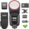 Godox V1 V1Pro N Flash per fotocamera Nikon TTL Speedlight, 1/8000 HSS 500 flash a piena potenza, tempo di riciclo 1.3s, 2.4G wireless con flash esterno SU-1 per fotocamere Nikon (versione Godox