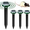 Hillylolly Repellente Talpe Ultrasuoni Solare 4 Pezzi Repellente per Topi Ultrasuoni, Scaccia Talpe Ultrasuoni Solare, Scaccia Topi Ultrasuoni per Topi anti Respingere (Ottagono)