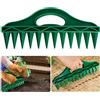LUYANFX 12 Fori Distributore di Semi, Dispensatore Sementi, Strumento di Semina da Giardino, Seminatore Manuale Attrezzo per Allentare il Terreno, Ausilio per la Semina (B)