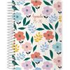 Q Kalon - Agenda Scolastica 2025 2026 - Giorno per Pagina, Formato A6 (12x17 cm), Spagnolo e Inglese, Settembre-Giugno, Chiusura a Spirale, Copertina Flessibile con Protezione in Plastica - Garden