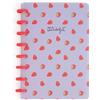 Mr. Wonderful Mr.Wonderful - Quaderno A5 - Fragole - Quaderno formato A5, con copertina in plastica con una bella fantasia.