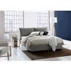 Talamo Italia Letto Matrimoniale Denise, Letto Contenitore con Rivestimento in Tessuto, 100% Made in Italy, Apertura Frontale, con Materasso Cm 160x190 Incluso, Grigio