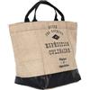 COOK CONCEPT, KA0506, Borsa portapranzo Effetto Iuta, Termica, Pratica e Trendy, Ideale per Picnic e Ufficio, capacità 6L, Dimensioni 37x18x25,5 cm, Beige e Nero, 6 Litri